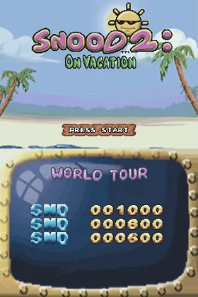 Snood 2 - On Vacation (USA) screen shot title